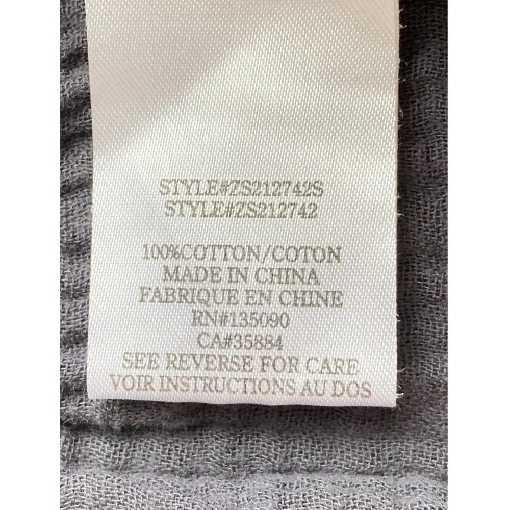 Z Supply Womens Shorts‎ XS Grey High Rise Gauze Crinkle Cotton Coastal